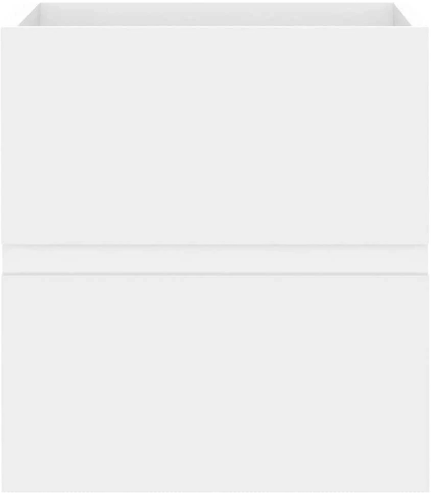 Praustuvo spintelė su įmontuotu praustuvu, balta, MDP
