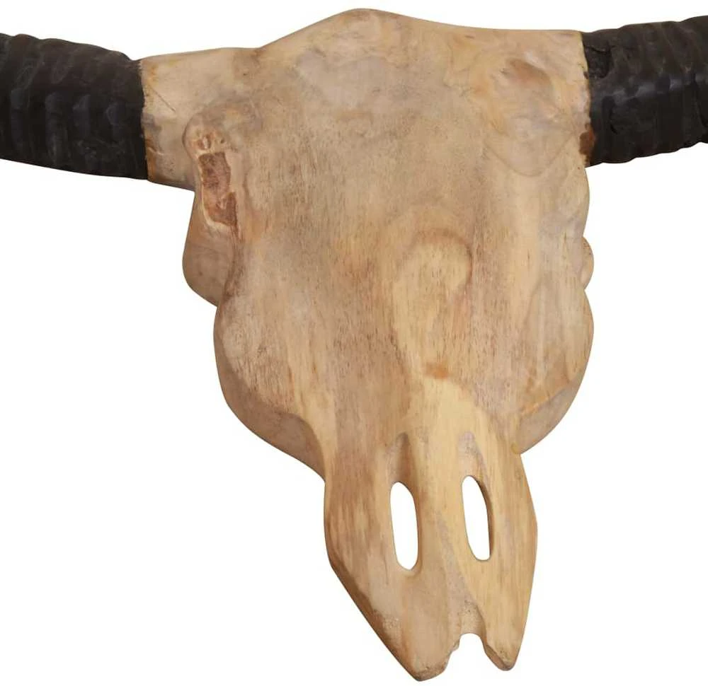 Prie sienos montuojama buliaus galva, 69x6x60cm, tikmedis