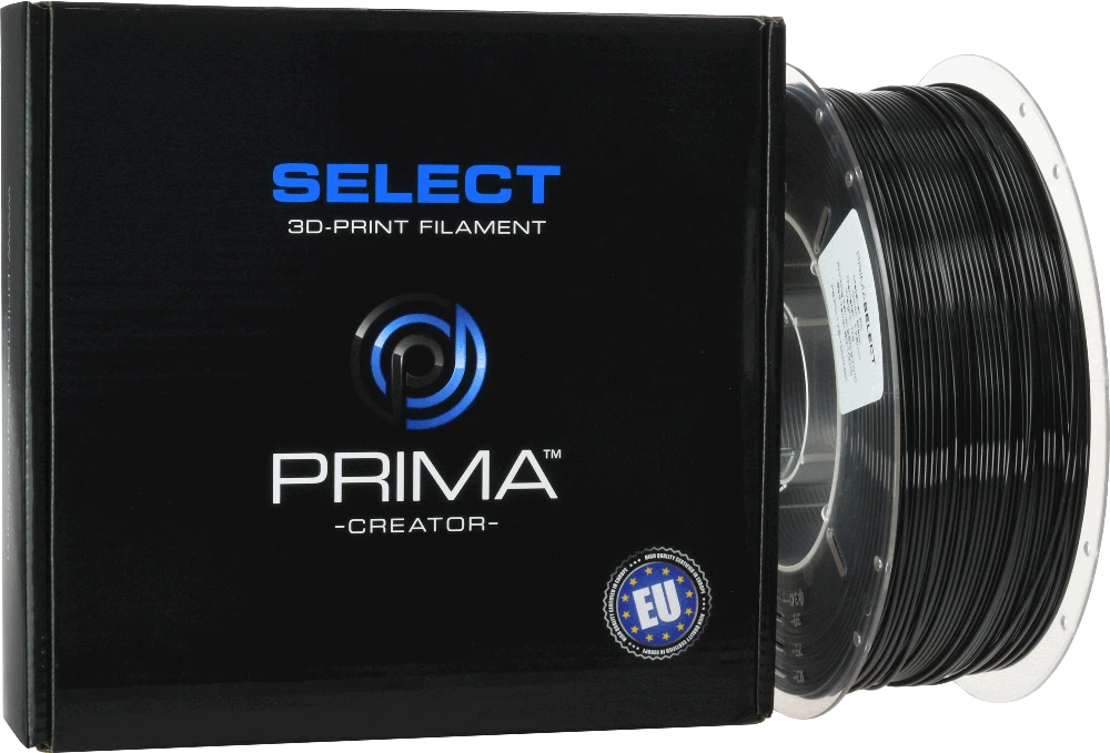 PrimaSelect PC 1.75 mm juodas filamentas su pakuote