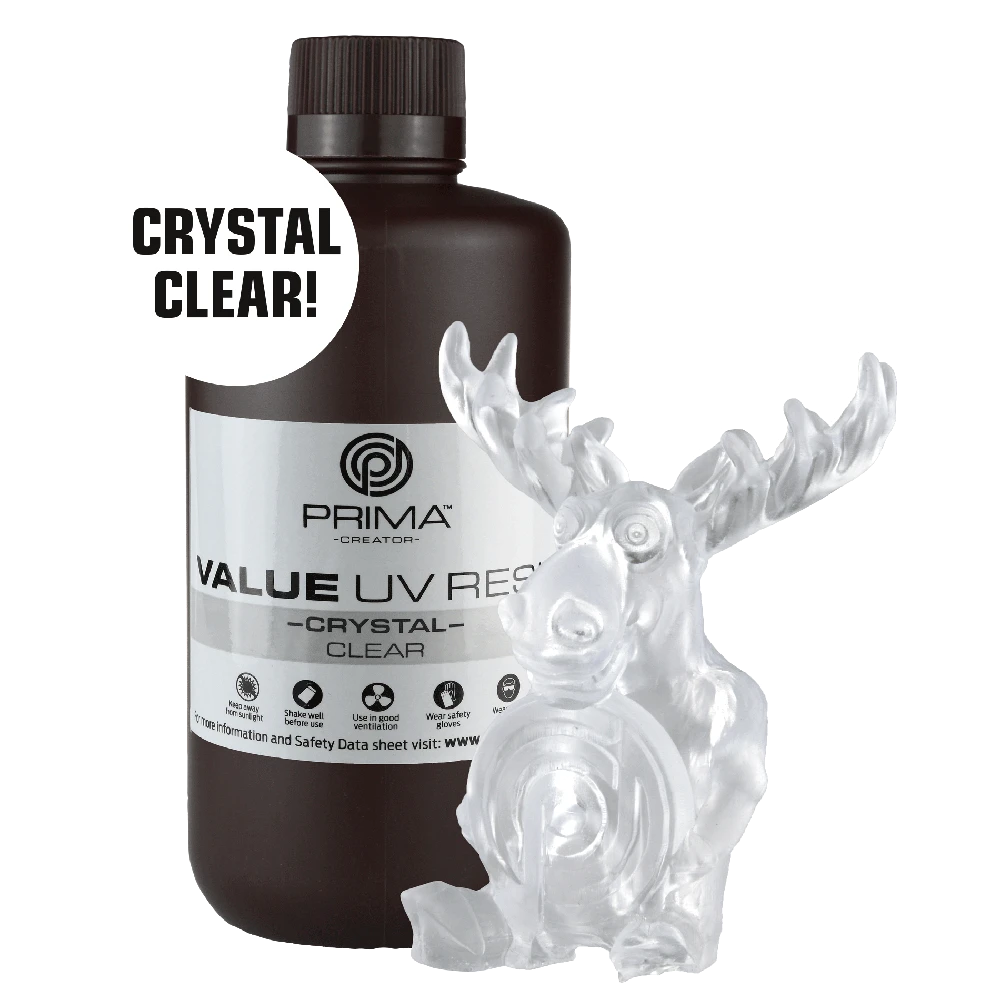 PrimaCreator Value Crystal UV derva - 1000ml - Skaidri