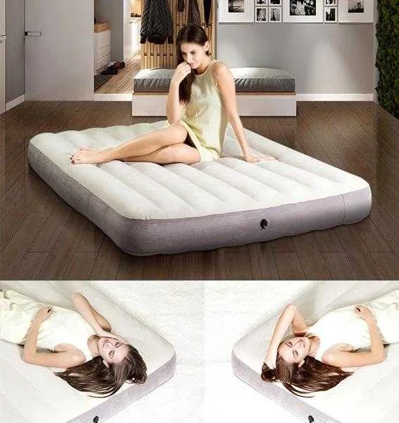 Pripučiamas čiužinys INTEX DURA-BEAM Deluxe Vienvietis (pilnas) 137x191x25cm 64102