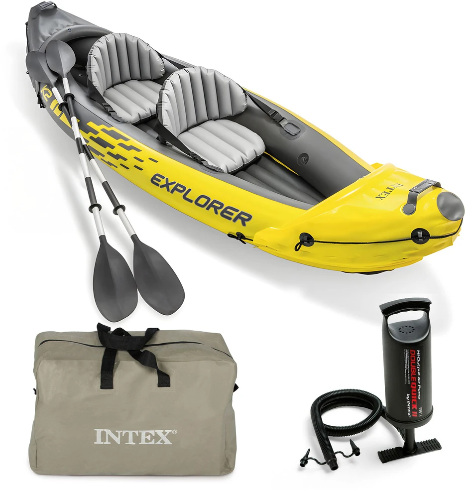 Pripučiama Baidarė (dvivietė) INTEX Explorer K2, Kayak 312x91x51cm