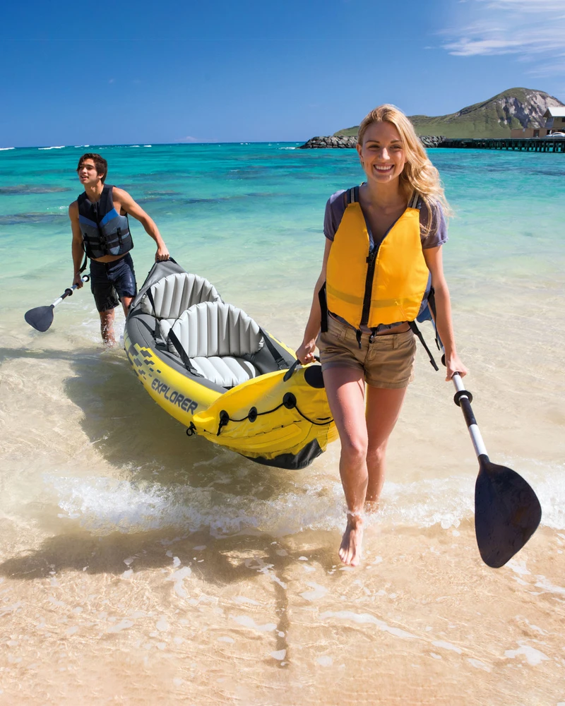 Pripučiama Baidarė (dvivietė) INTEX Explorer K2, Kayak 312x91x51cm