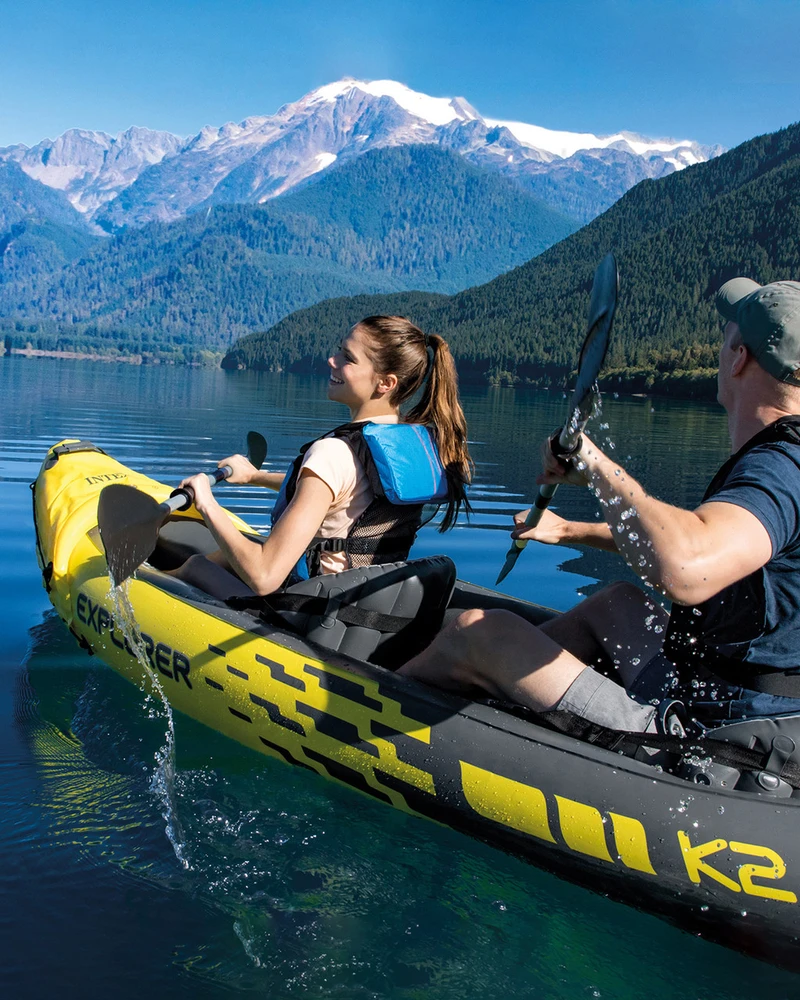 Pripučiama Baidarė (dvivietė) INTEX Explorer K2, Kayak 312x91x51cm