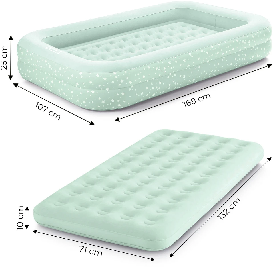 Intex Pripučiamas čiužinys-lova vaikams 66810NP 107x168x25cm 3-6m.