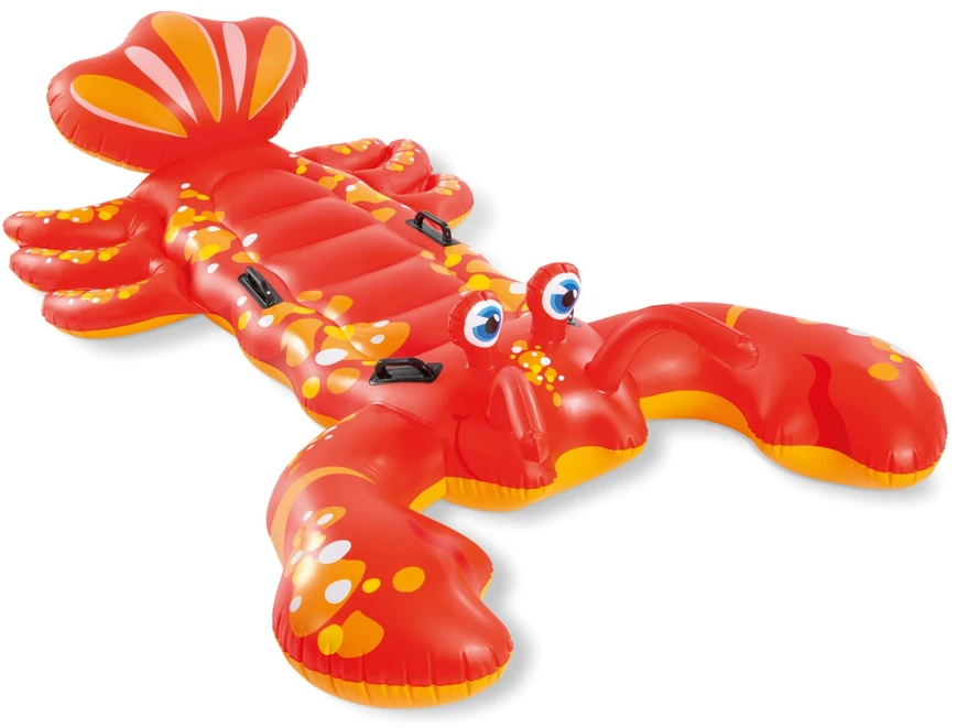 Pripučiamas plaukimo čiužinys su rankenomis omaras 213×137 cm žaislas, INTEX 57528