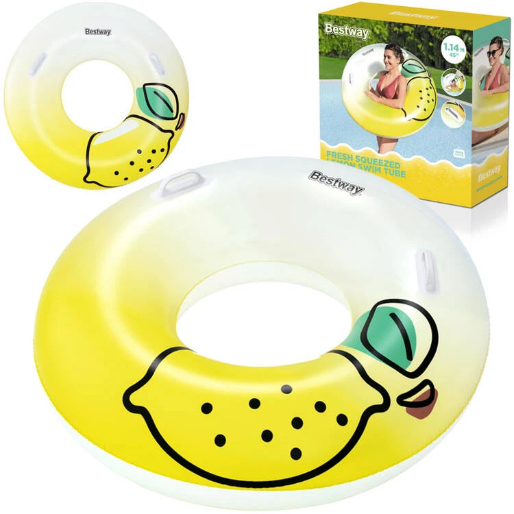 Bestway plaukimo žiedas su rankenomis LEMON 114 CM 36448