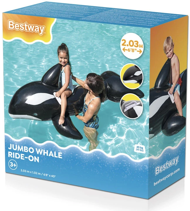 BESTWAY pripučiamas banginis 2.03m x 1.02m, 41009