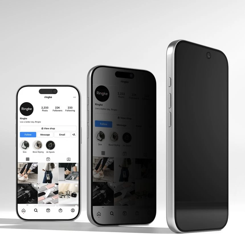 Ringke Easy Slide Privacy 2 vnt. Tempered Glass for iPhone 18 Pro Max