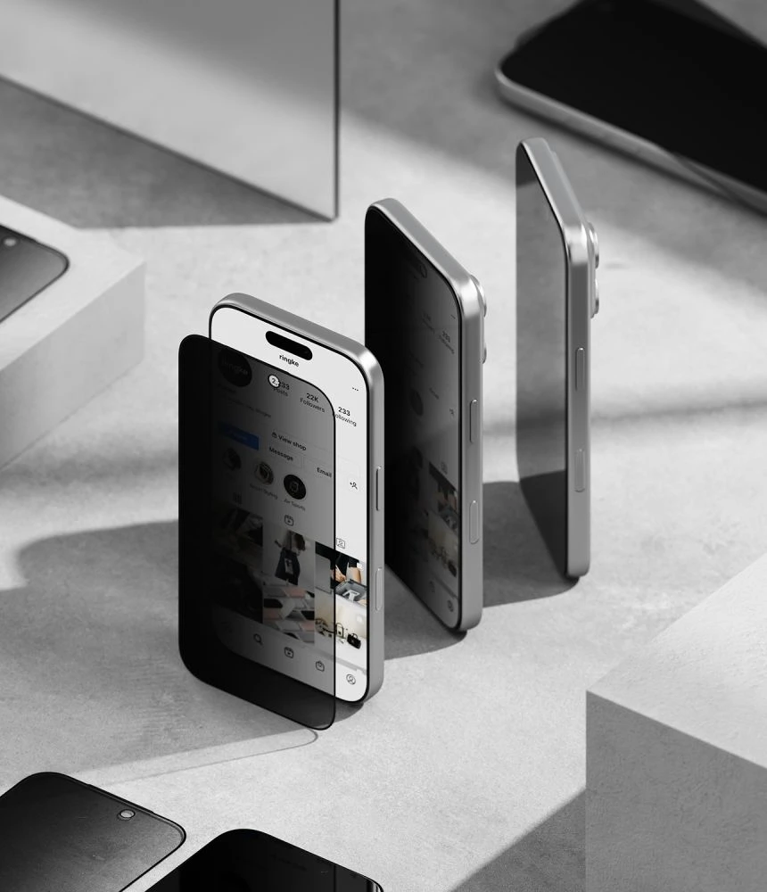 Ringke Easy Slide Privacy 2 vnt. Tempered Glass for iPhone 18 Pro Max