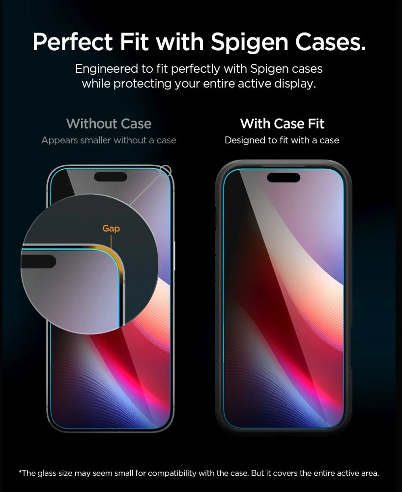 PRIVATUMĄ UŽTIKRINANTIS STIKLAS Spigen GLAS.TR EZ FIT Pro HD AC 2-PACK iPhone 18 Pro Max PRIVACY