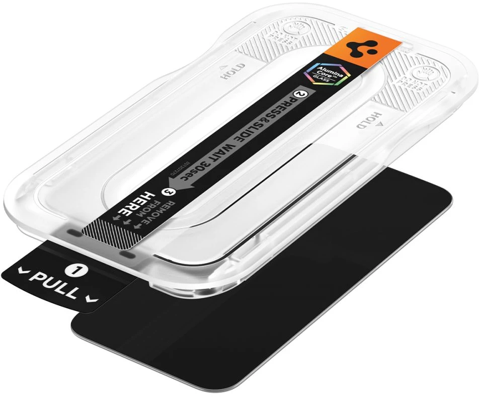 PRIVATUMĄ UŽTIKRINANTIS STIKLAS SPIGEN GLAS.TR EZ FIT PRO AC 2-PACK GOOGLE PIXEL 10 / 11 PRIVACY