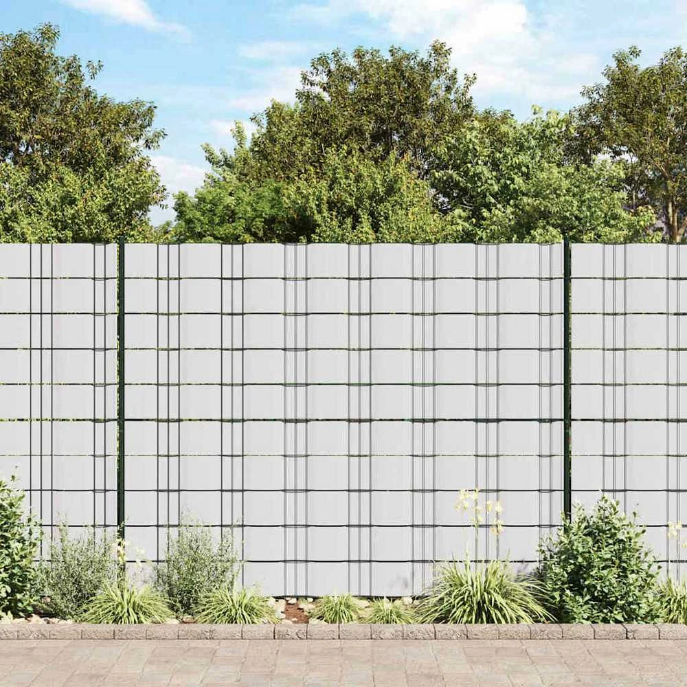 Privatumo suteikiančios pertvaros, 4vnt., baltos, 35x0,19m, PVC