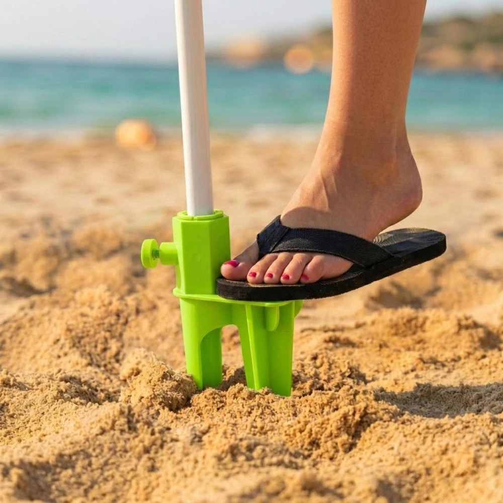 Probeach žalio skėčio laikiklis smėliui 28 cm