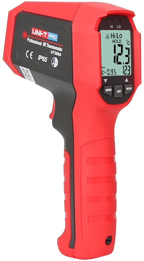 Profesionalus infraraudonųjų spindulių termometras -32°C iki 450°C UT309A UNI-T