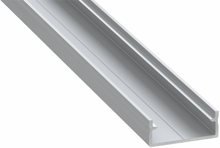 Profilis aliuminis anoduotas LED juostoms platus, DUAL, 2m, LUMINES