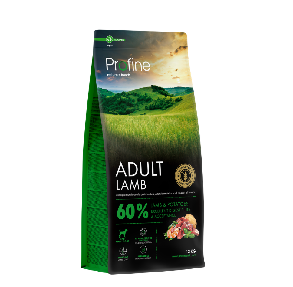 Profine Šunų ėdal. Profline Adult ėriena 12kg
