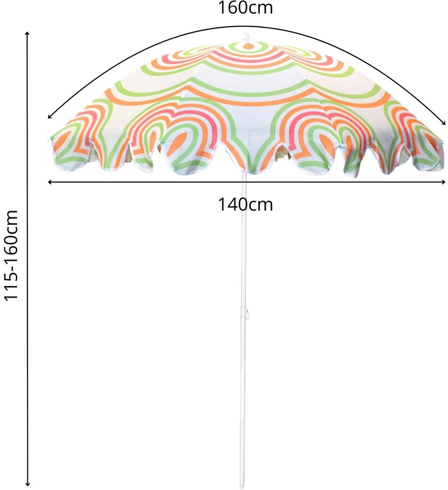 ProGarden Skėtis paplūdimiui ir sodui 160 cm