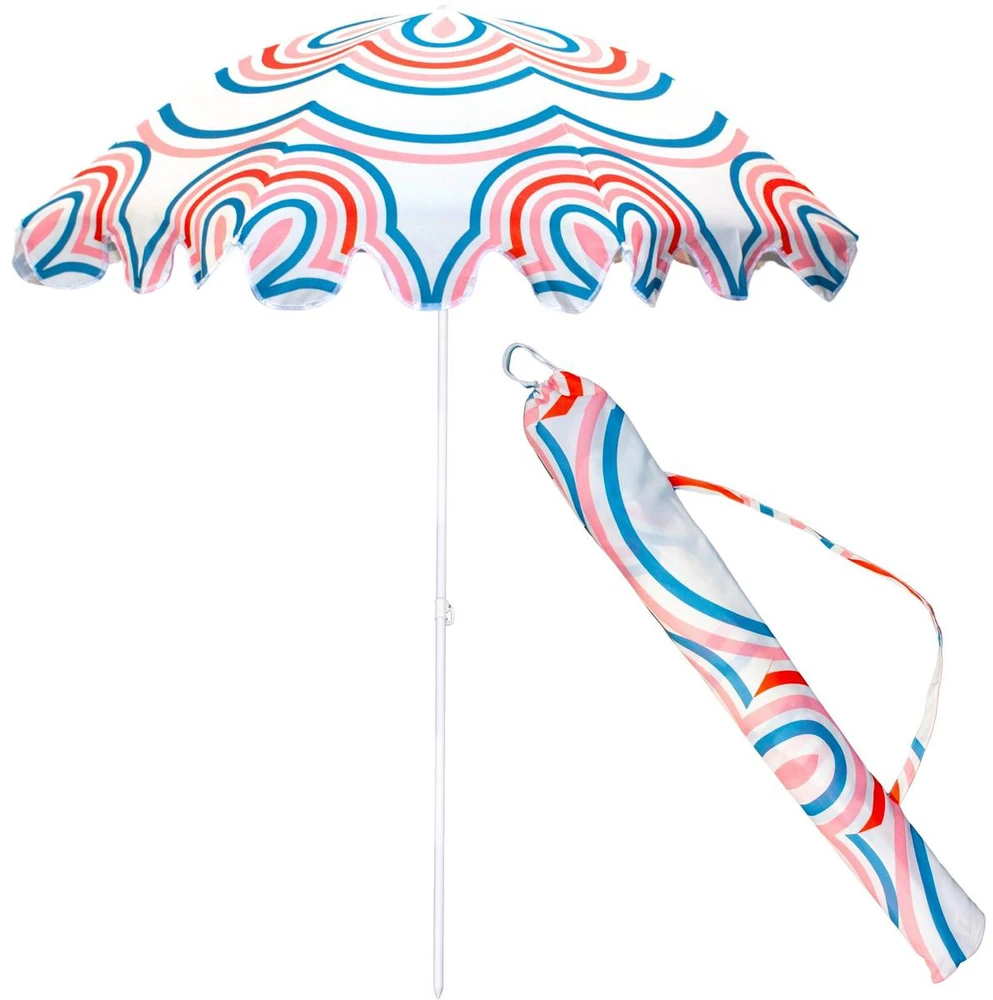 ProGarden Paplūdimio skėtis 160 cm mėlyna-raška