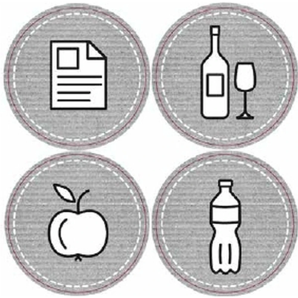 ProGarden šiūkšlių dėžės 22 L rinkinys (3 vnt.) antracitas