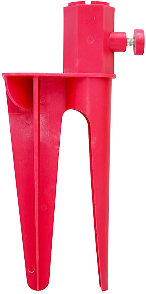 ProGarden Įsmeigiama raudona skėtio bazė 28 cm