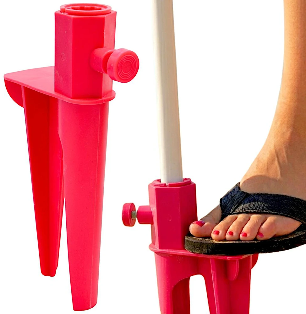 ProGarden Įsmeigiama raudona skėtio bazė 28 cm