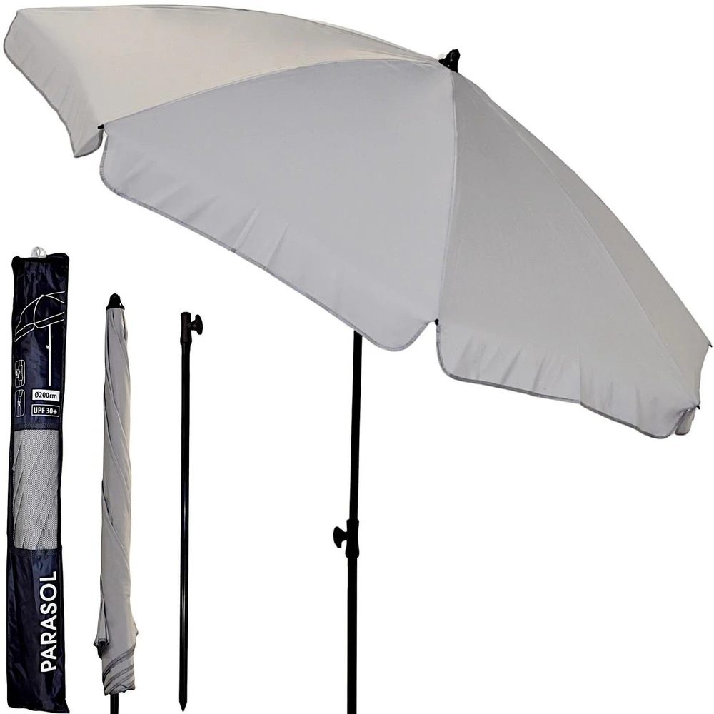ProGarden Sodo skėtis 185 cm pilkas