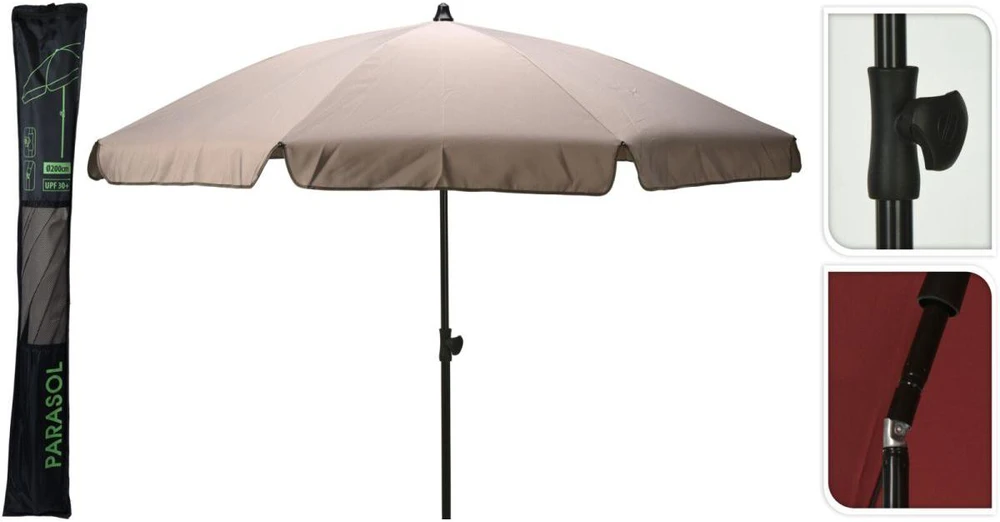 ProGarden Sodo skėtis 185 cm, smėlio spalvos