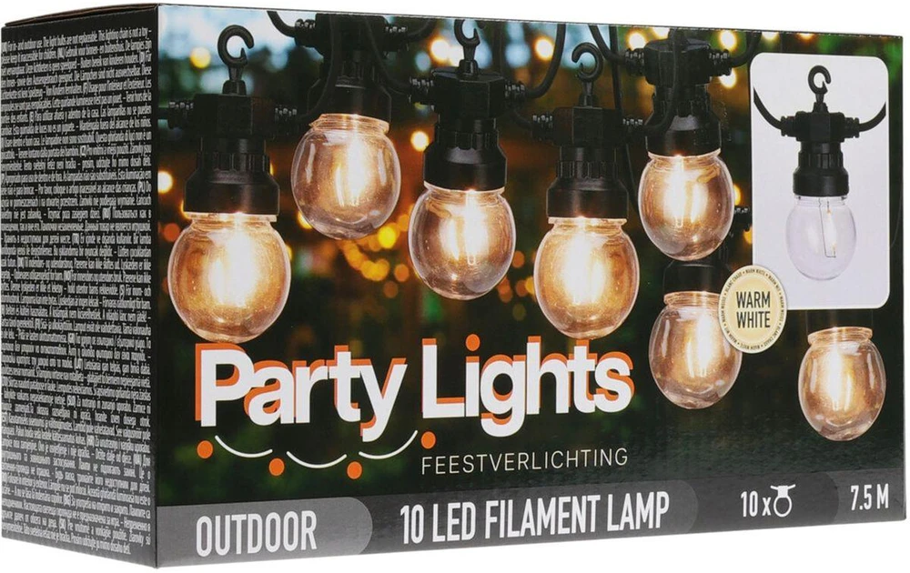 ProGarden Sodo girlianda su 10 LED lempučių
