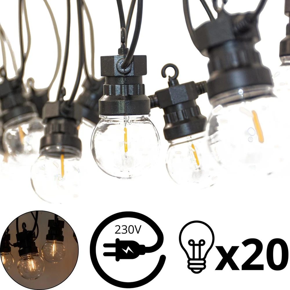ProGarden sodo švieselių girlianda 20 LED