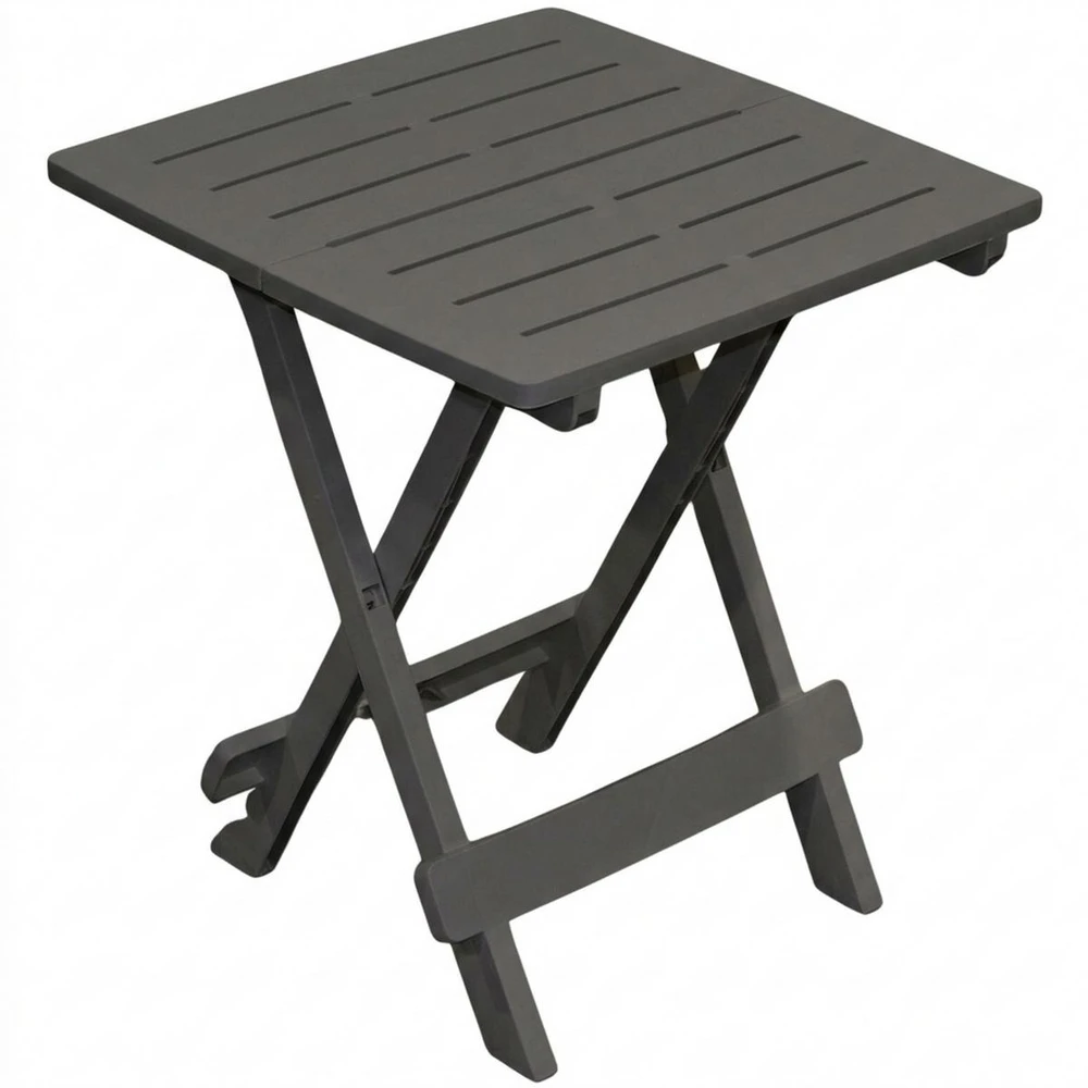 ProGarden Lauko stalas sulankstomas juoda 44x44x50 cm