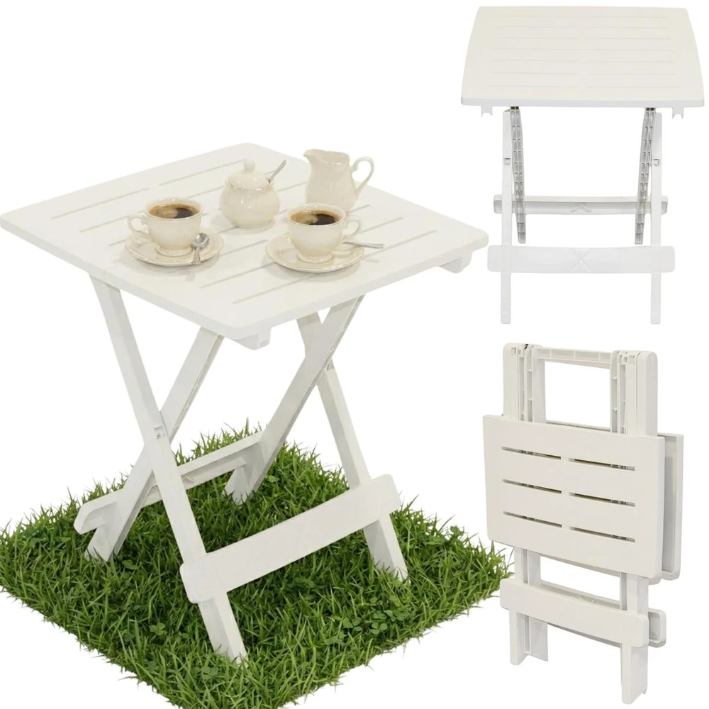 Sudedamas stalas Adige Progarden 44x44x50cm plastikas/baltas