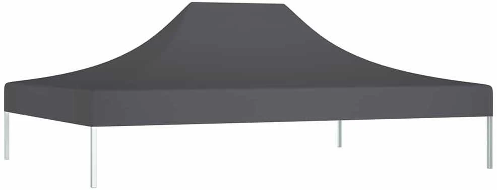 Proginės palapinės stogas, antracito spalvos, 4x3m, 270 g/m²