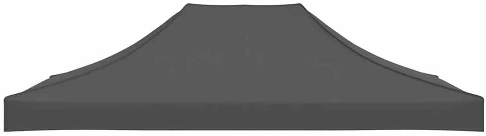 Proginės palapinės stogas, antracito spalvos, 4x3m, 270 g/m²