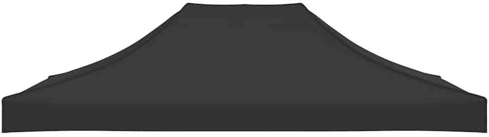 Proginės palapinės stogas, juodos spalvos, 4,5x3m, 270 g/m²