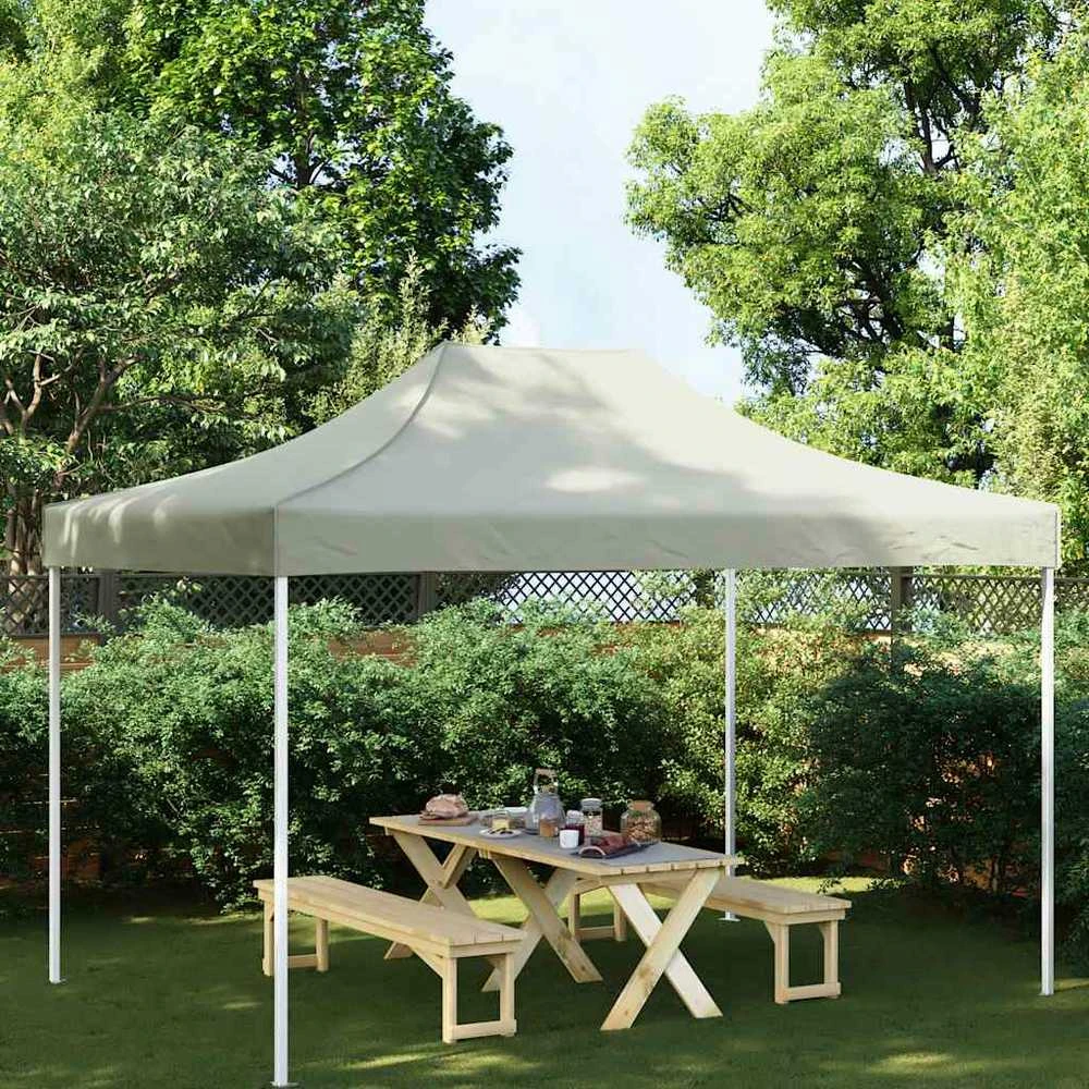 Proginės palapinės stogas, kreminės spalvos, 4,5x3m, 270 g/m²
