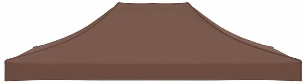 Proginės palapinės stogas, rudos spalvos, 4x3m, 270 g/m²