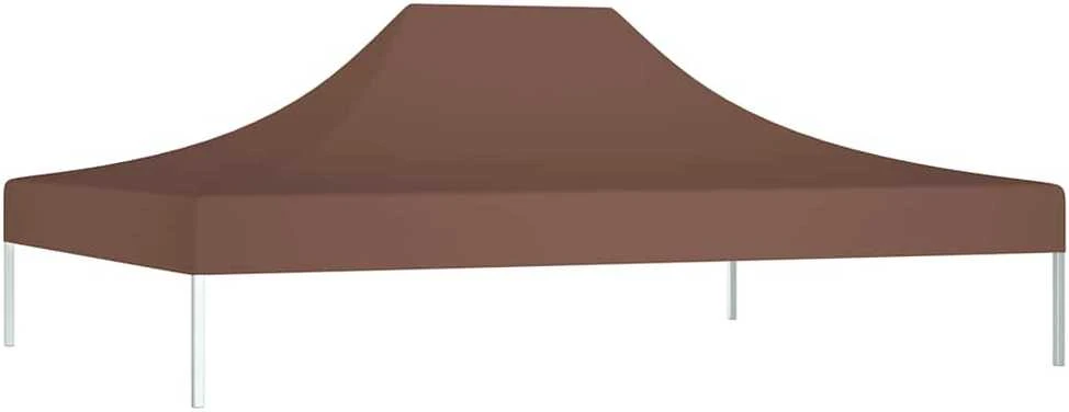 Proginės palapinės stogas, rudos spalvos, 4x3m, 270 g/m²