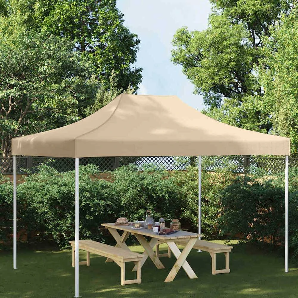 Proginės palapinės stogas, smėlio spalvos, 4,5x3m, 270 g/m²