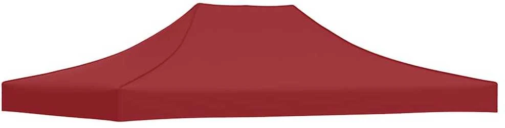 Proginės palapinės stogas, tamsiai raudonas, 4x3m, 270 g/m²