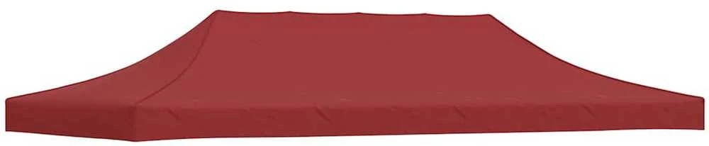 Proginės palapinės stogas, tamsiai raudonas, 6x3m, 270 g/m²
