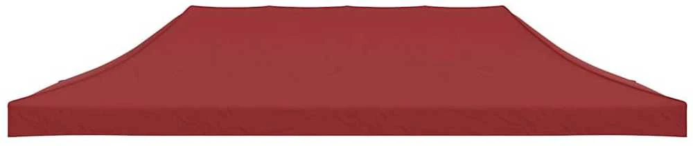 Proginės palapinės stogas, tamsiai raudonas, 6x3m, 270 g/m²