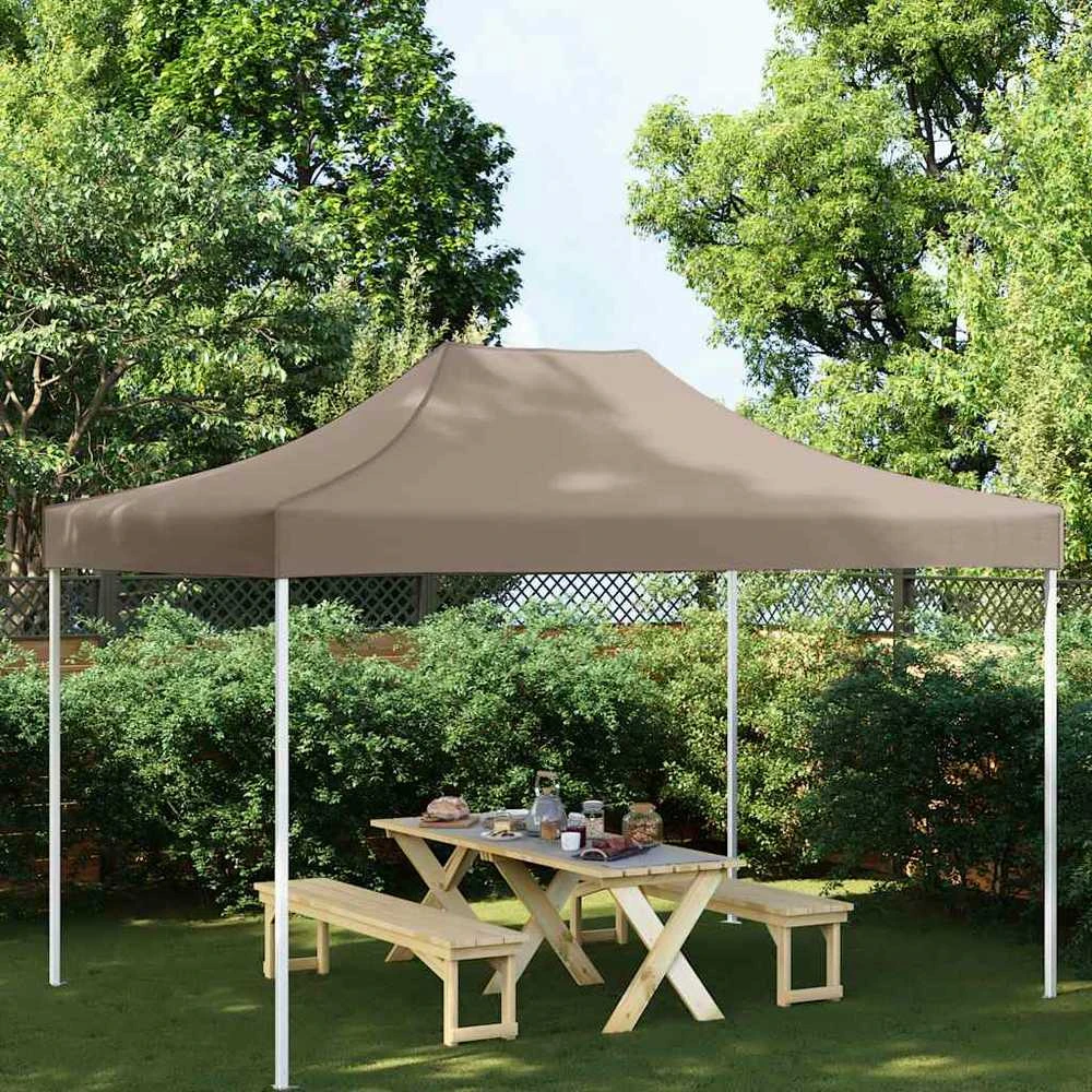 Proginės palapinės stogas, taupe spalvos, 4x3m, 270 g/m²