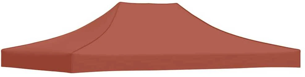 Proginės palapinės stogas, terakota spalvos, 4x3m, 270 g/m²