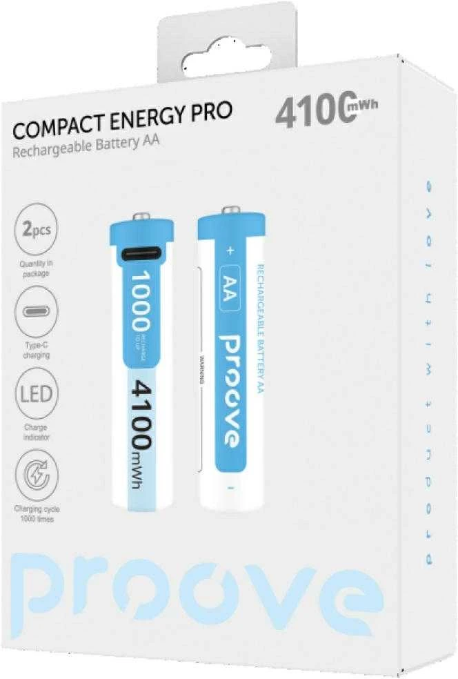 Proove AA Batteries 4100mWh 2vnt baltos spalvos