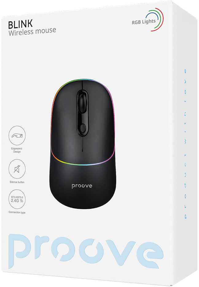 Proove belaidė pelė Blink juodos spalvos