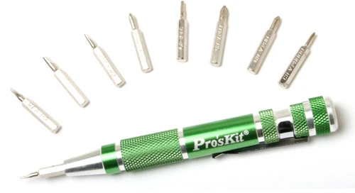 Proskit Oem Atsuktuvas su keičiamais antgaliais (9vnt.) SD-9814 Pro'sKit