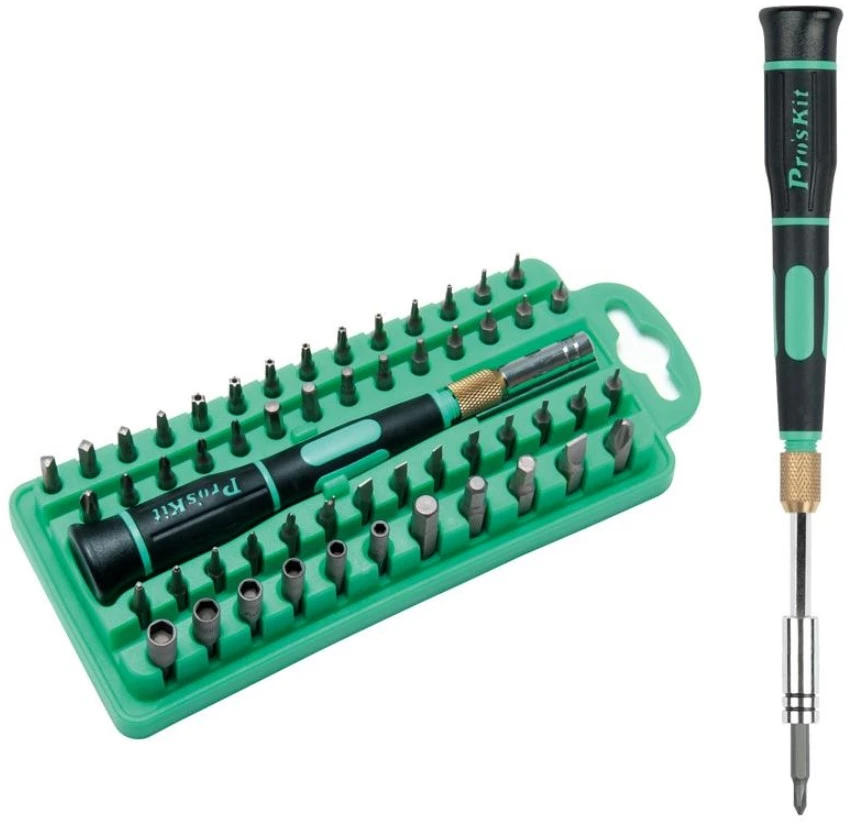 Oem Atsuktuvo su keičiamais antgaliais rinkinys (58 dalys) skirtas išmaniųjų telefonų, kompiuterių, elektroninių prietaisų remontui, SD-9828 Pro'sKit