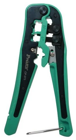 Replės RJ45, RJ22, RJ12, RJ11 jungčių užspaudimui 160mm, CP-373 Pro'sKit