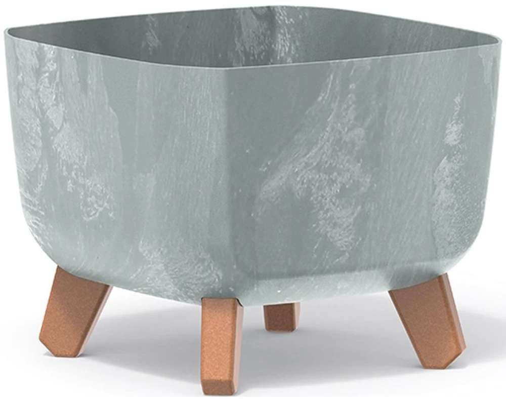 Prosperplast Kvadratinė gėlinė su betono efektu 24x24 cm